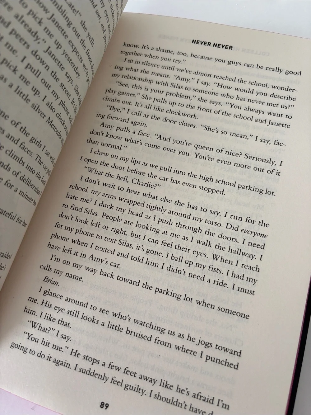 Collectors's Edition Hard Cover Never Never by Colleen Hoover & Tarryn Fisher